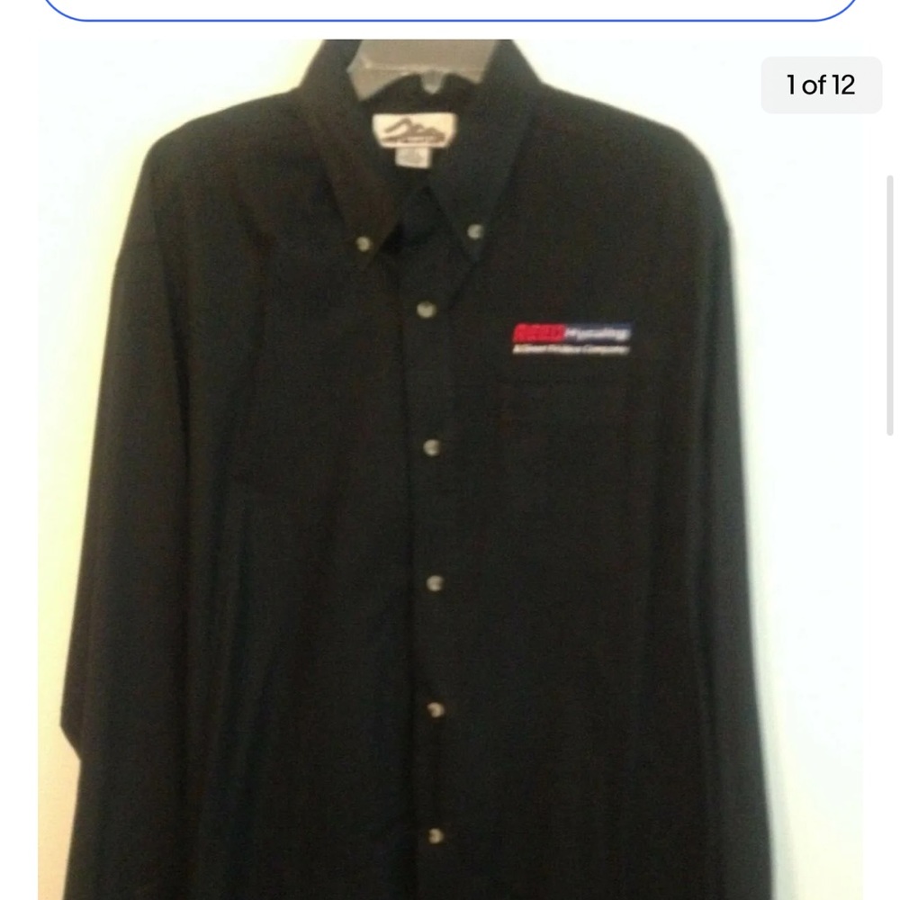 Tri-Mountain Reed Hycalog Large‎ Tall Mens Shirt LT Black